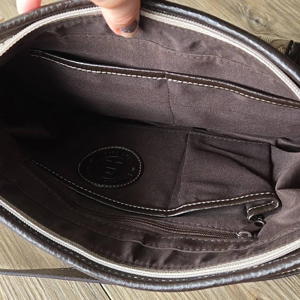 NWOT Etienne Aigner Signature Monogram Canvas Shoulder Bag